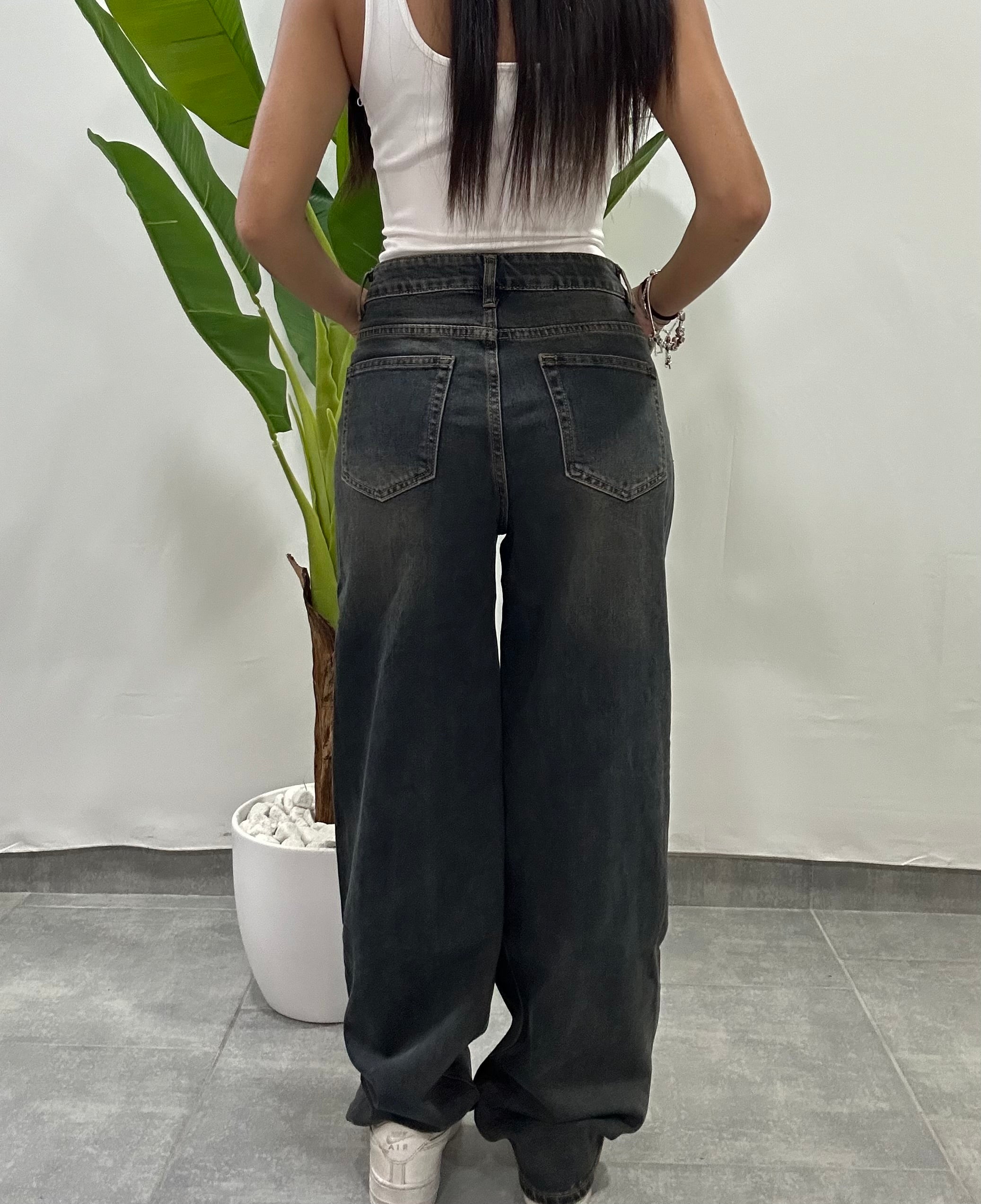 jeans balloon sabbiato