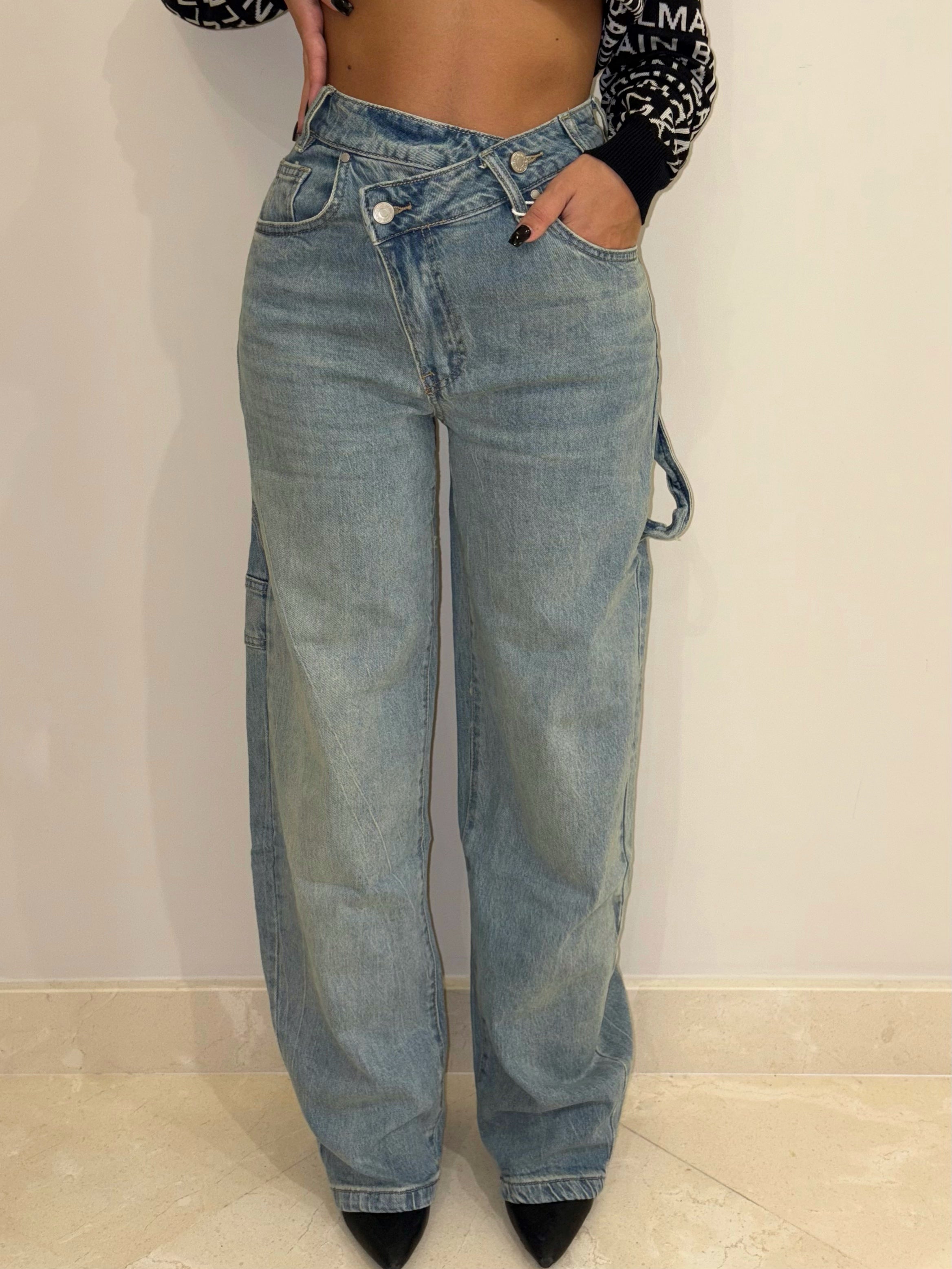 jeans doppia chiusura