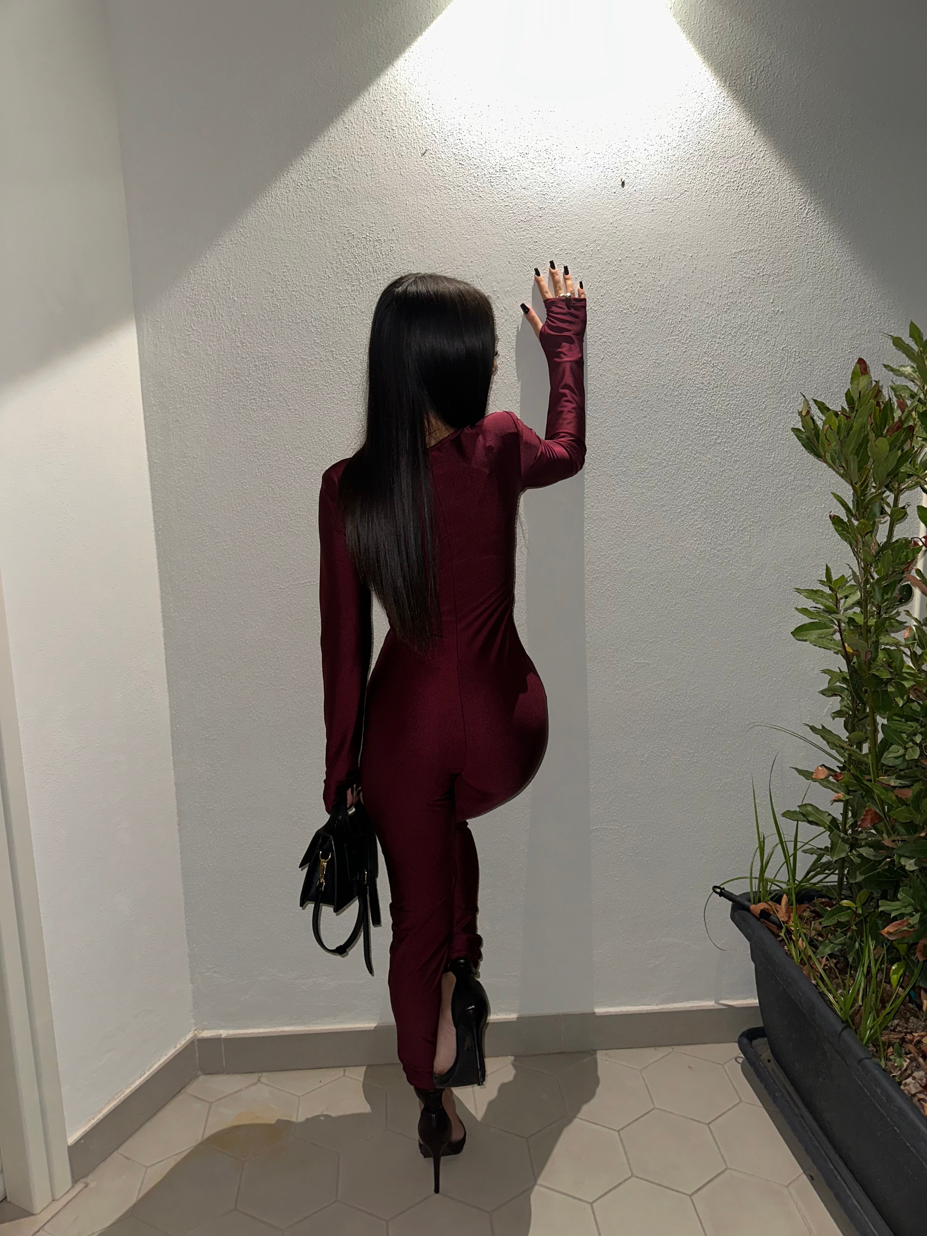 tutina bordeaux aderente