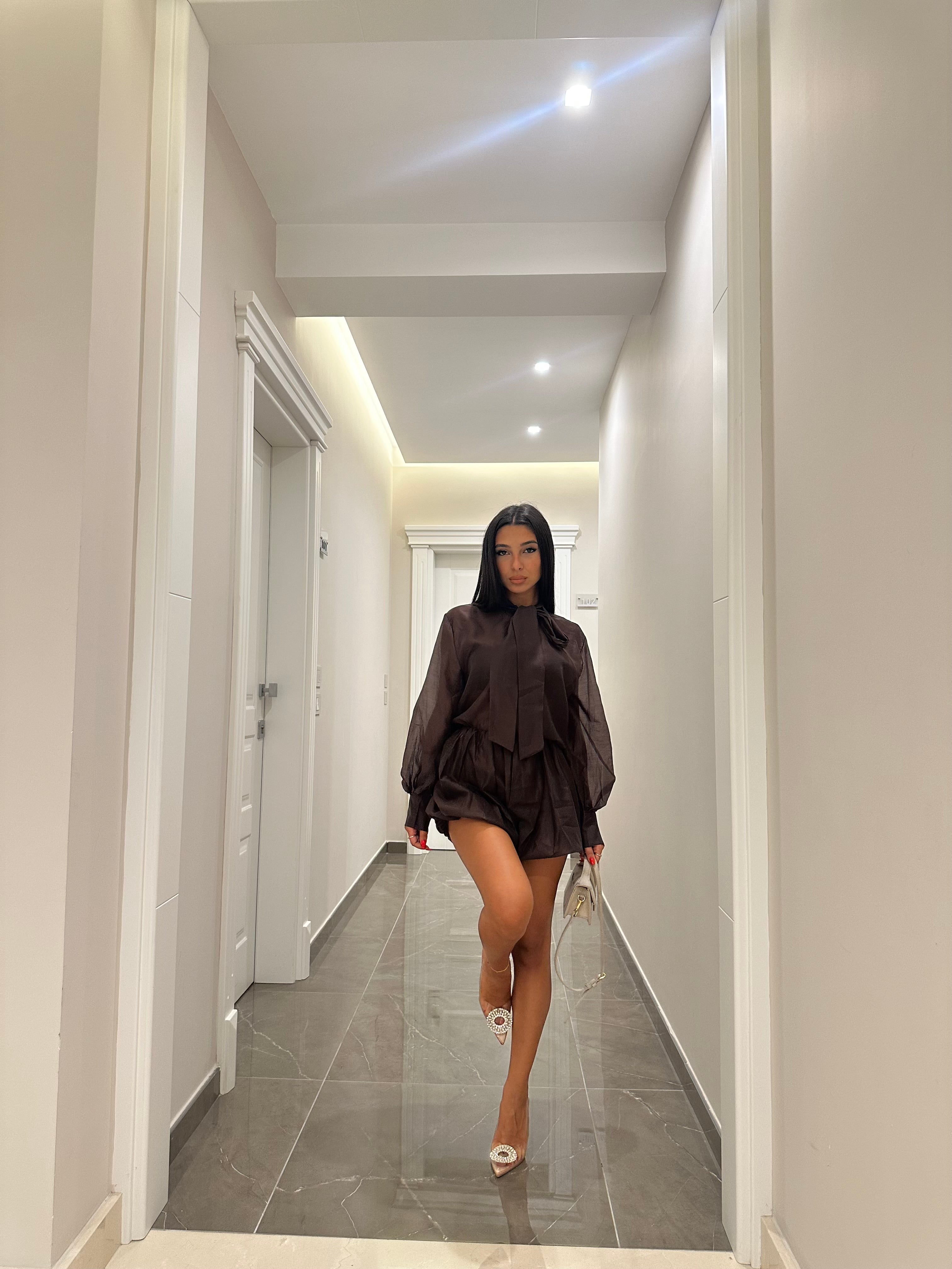 coordinato balloon marrone