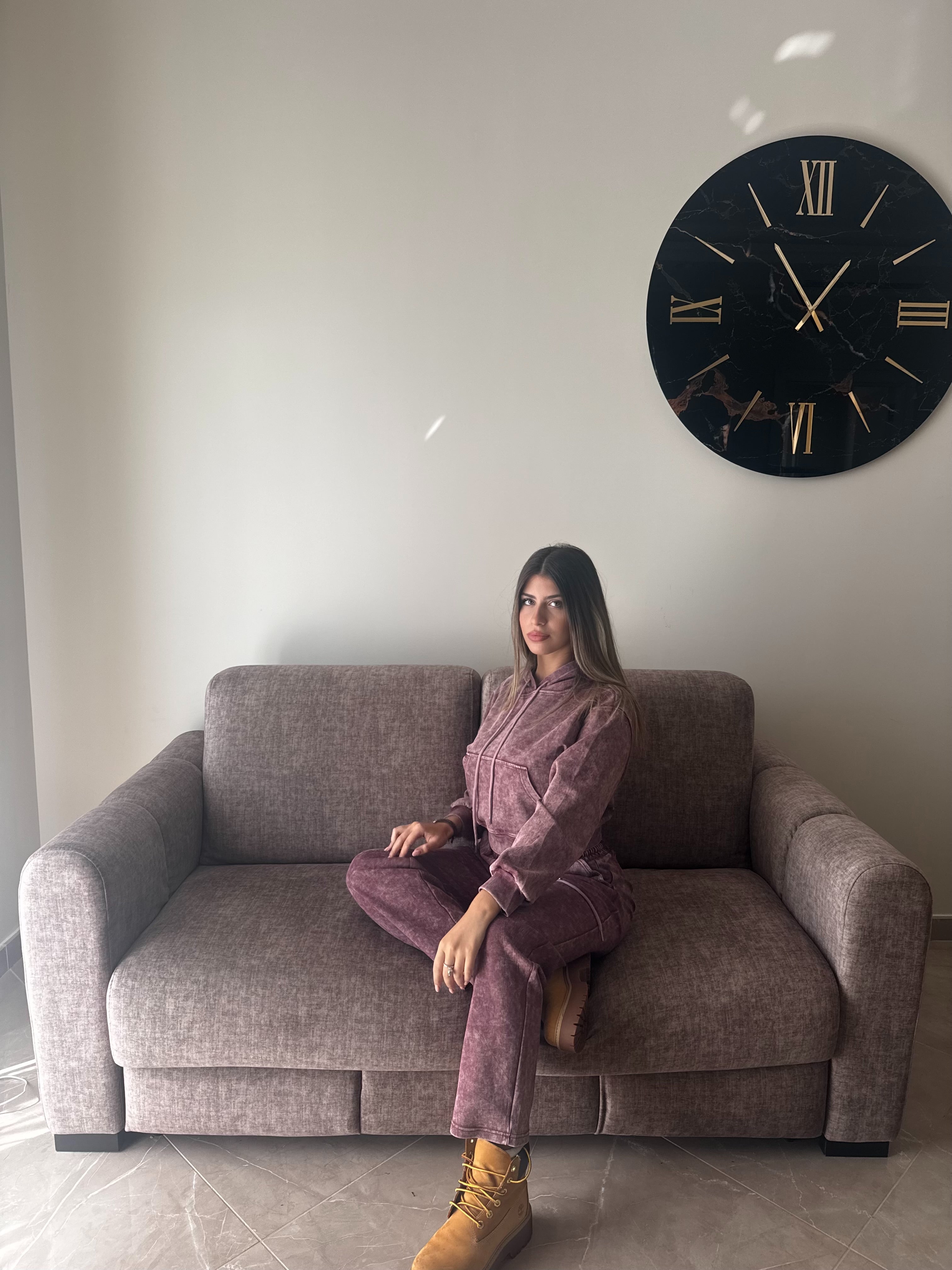 coordinato tuta rosa cipria